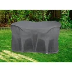 Abdeckhaube für Tisch und Stühle grau