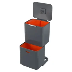 Abfalltrennungs- und Recyclingbehälter Totem Max Grau