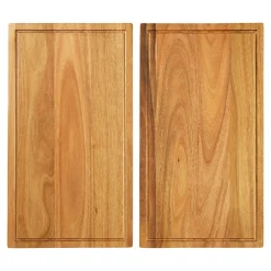 Akazien-Abdeckplatte & Schneidebrett 2 Stück