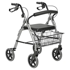 Alu Rollator "Klassik", mit Korb, höhenverstellbar