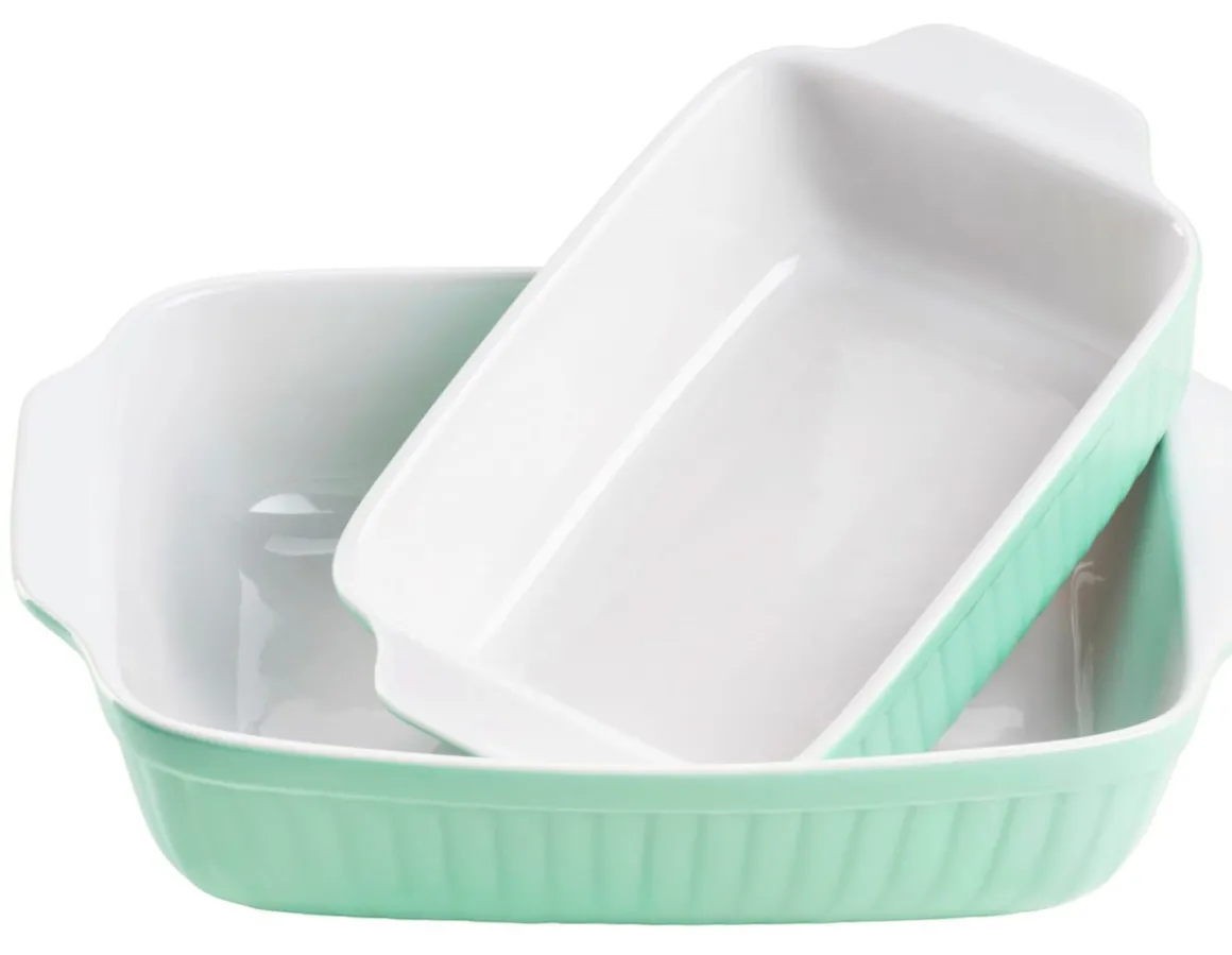 Auflaufform-Set, Keramik KITCHEN TIME Grün