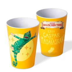 AWAVE Die Schule der Magischen Tiere Trinkbecher 250 ml rPET Set 4-teilig, mit Eichstrich