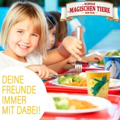 AWAVE Die Schule der Magischen Tiere Trinkbecher 250 ml rPET Set 4-teilig, mit Eichstrich