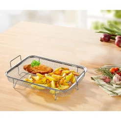 Backofen-Knusperkorb „Edelstahl“
