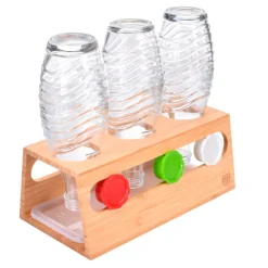 Bambushalter für 3 Sodastream-Flaschen Wibschla 33
