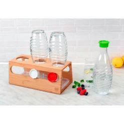 Bambushalter für 3 Sodastream-Flaschen Wibschla 33