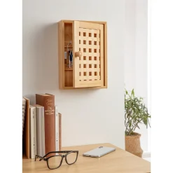 Bambus-Schlüsselschränkchen