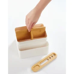 Bambus-Schreibtisch-Organizer