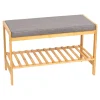 Bambus-Schuhbank