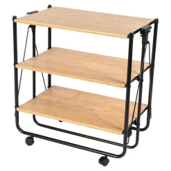 Bambus-Servierwagen, klappbar