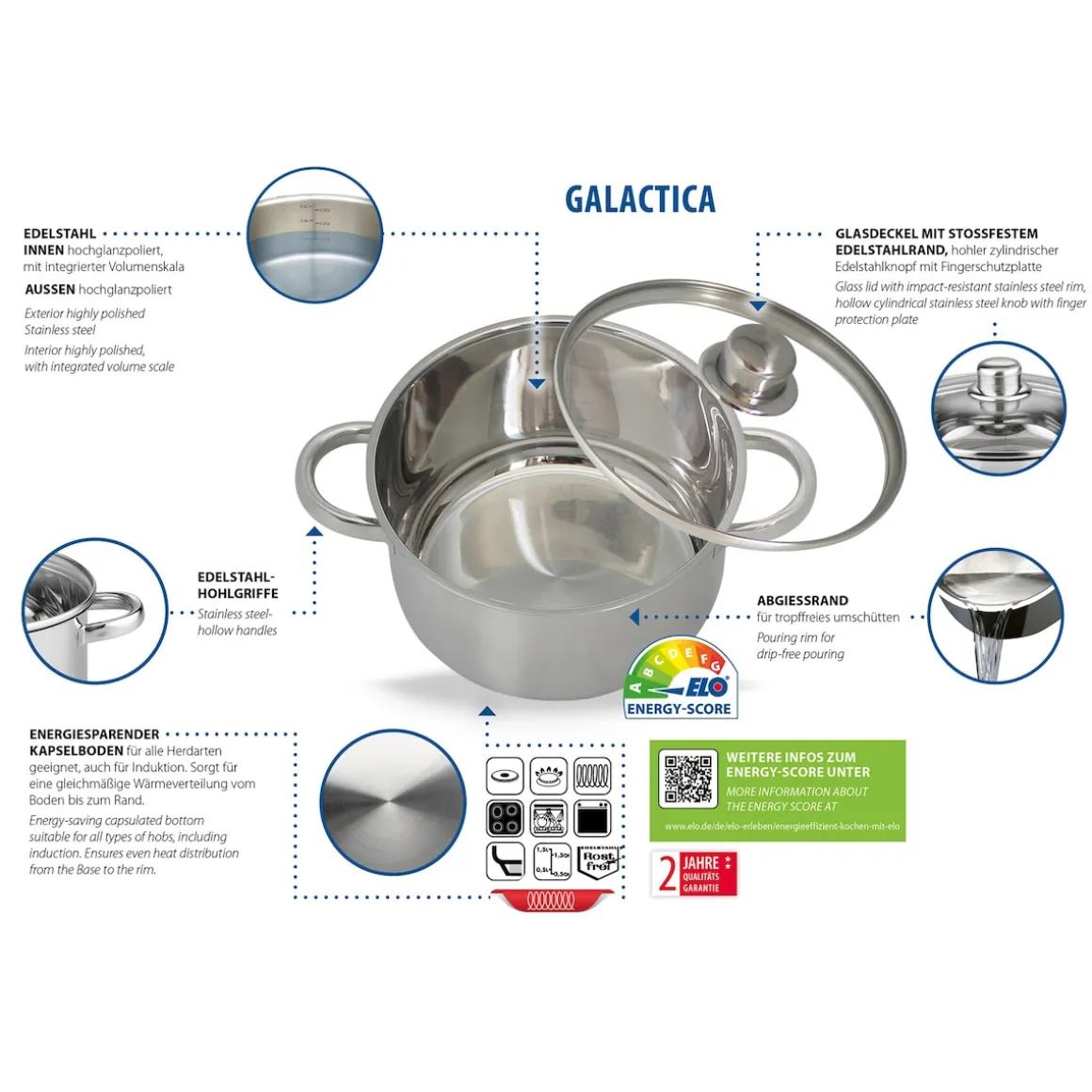 Basic Topfset "Galactica" 9-teilig