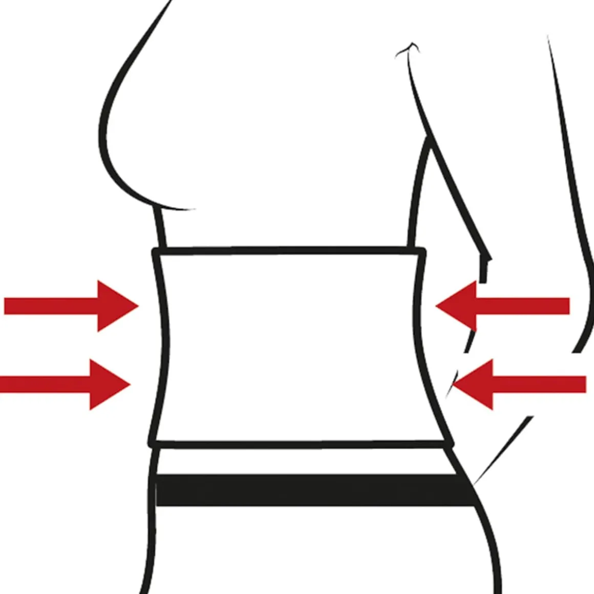 Bauch- und Rückenstützgürtel "stark"