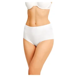 Baumwoll-Taillenslip weiß - 3 Stück