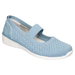 Bequem-Ballerina "Federleicht" rauchblau