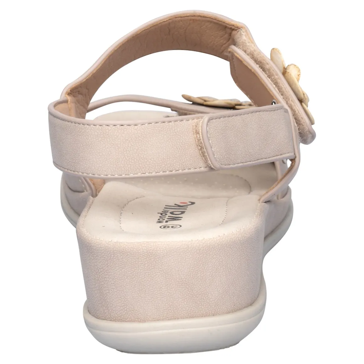 Bequem-Klettsandale „Daniela“ beige