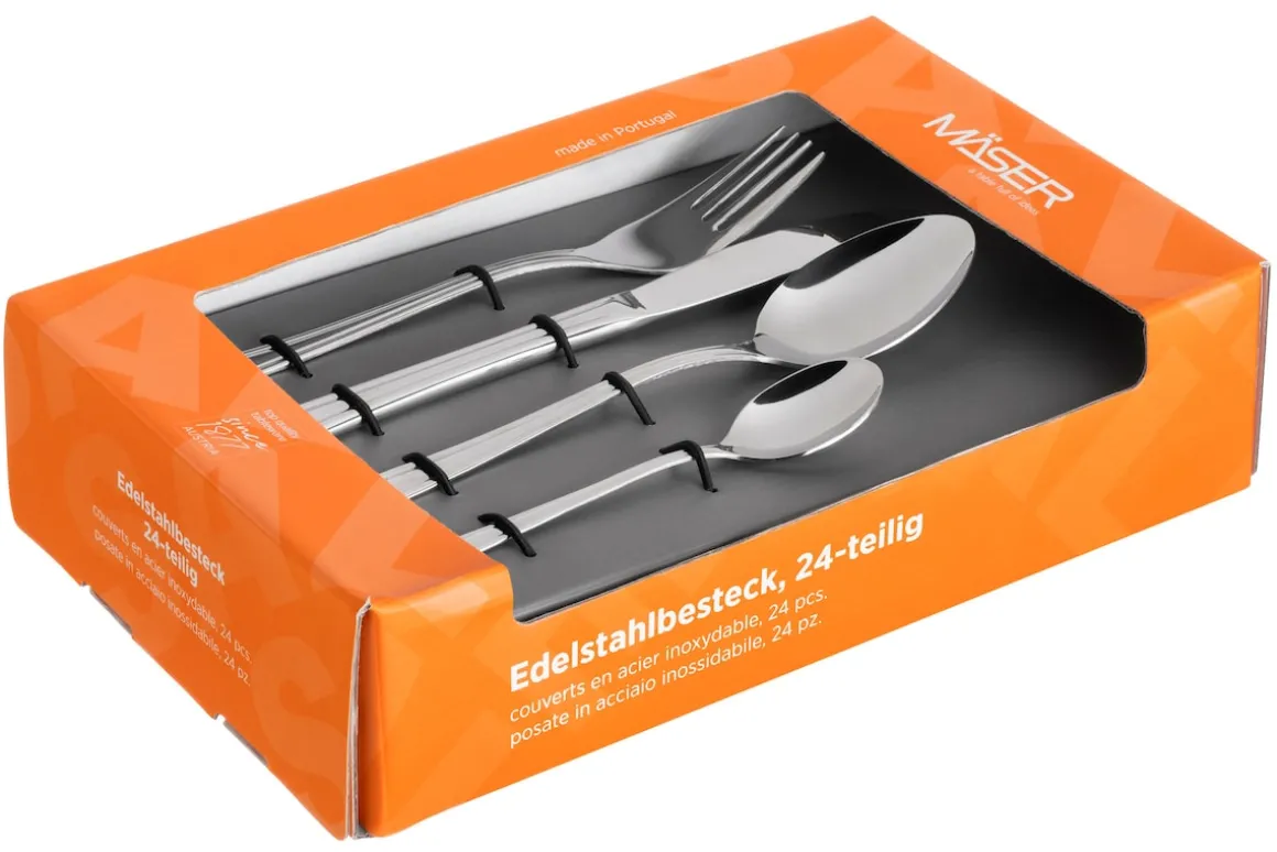 Besteck-Set, Edelstahl Cindy