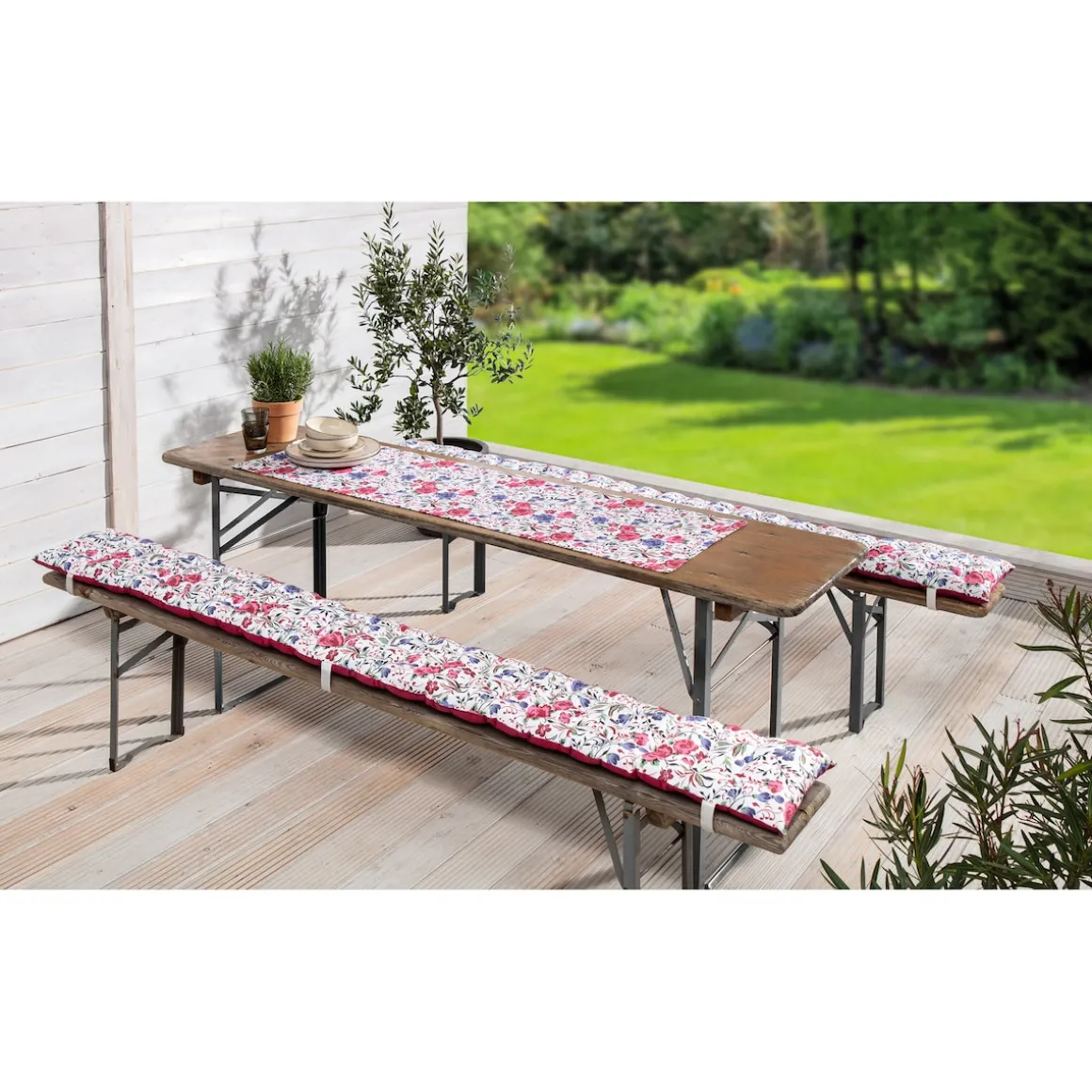 Bierbank-Auflage „Rose“ pink