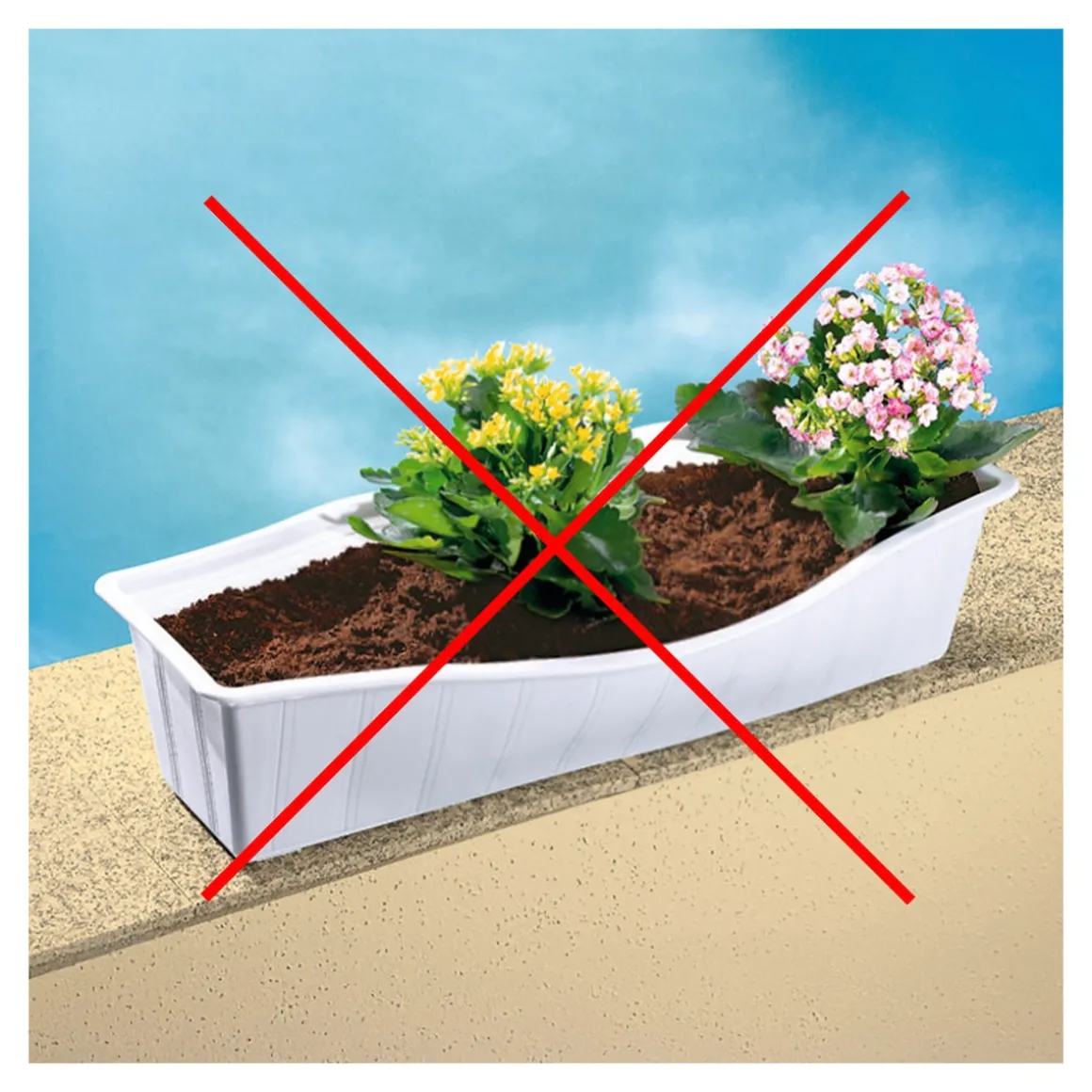 Blumenkasten-Klammern, 4 Stück