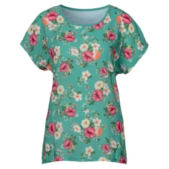 Blusenshirt „Blütenzauber“ grün