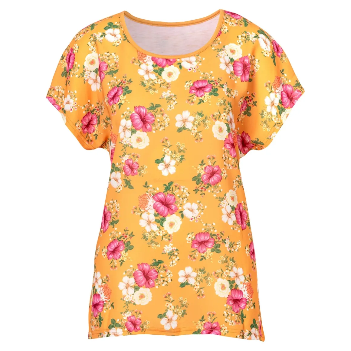 Blusenshirt „Blütenzauber“ orange