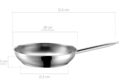 Bratpfanne Edelstahl PROFESSIONAL I 28 cm