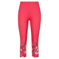 Capri-Leggings „Blütenzauber“ fuchsia
