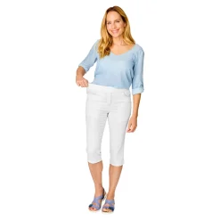 Capri-Schlupfjeans „Dunja“ weiß