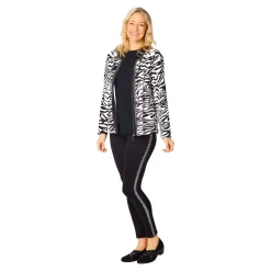 Cardigan „Kuschelweich“ creme; schwarz