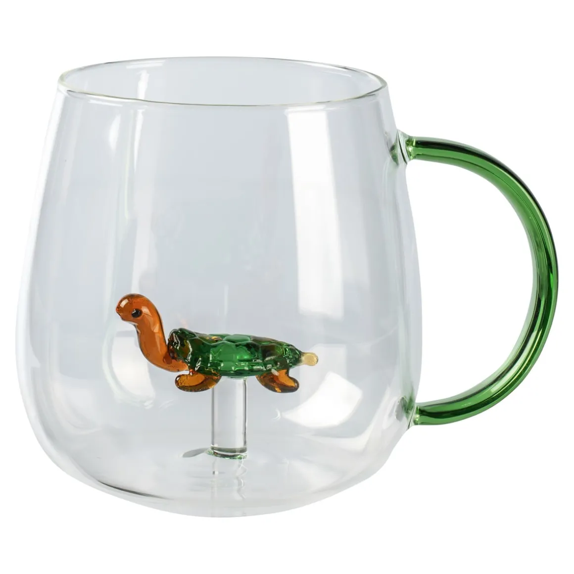 3D Glas-Tasse, 350 ml Schildkröte