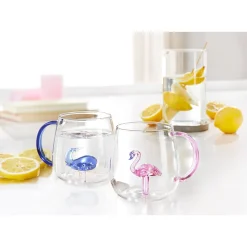 3D Glas-Tasse, 350 ml Walfisch