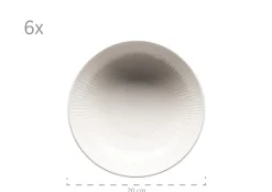 Dalia Tafelservice, Porzellan Weiß