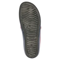 Damen Hausschuh Alpenblume dunkelrot