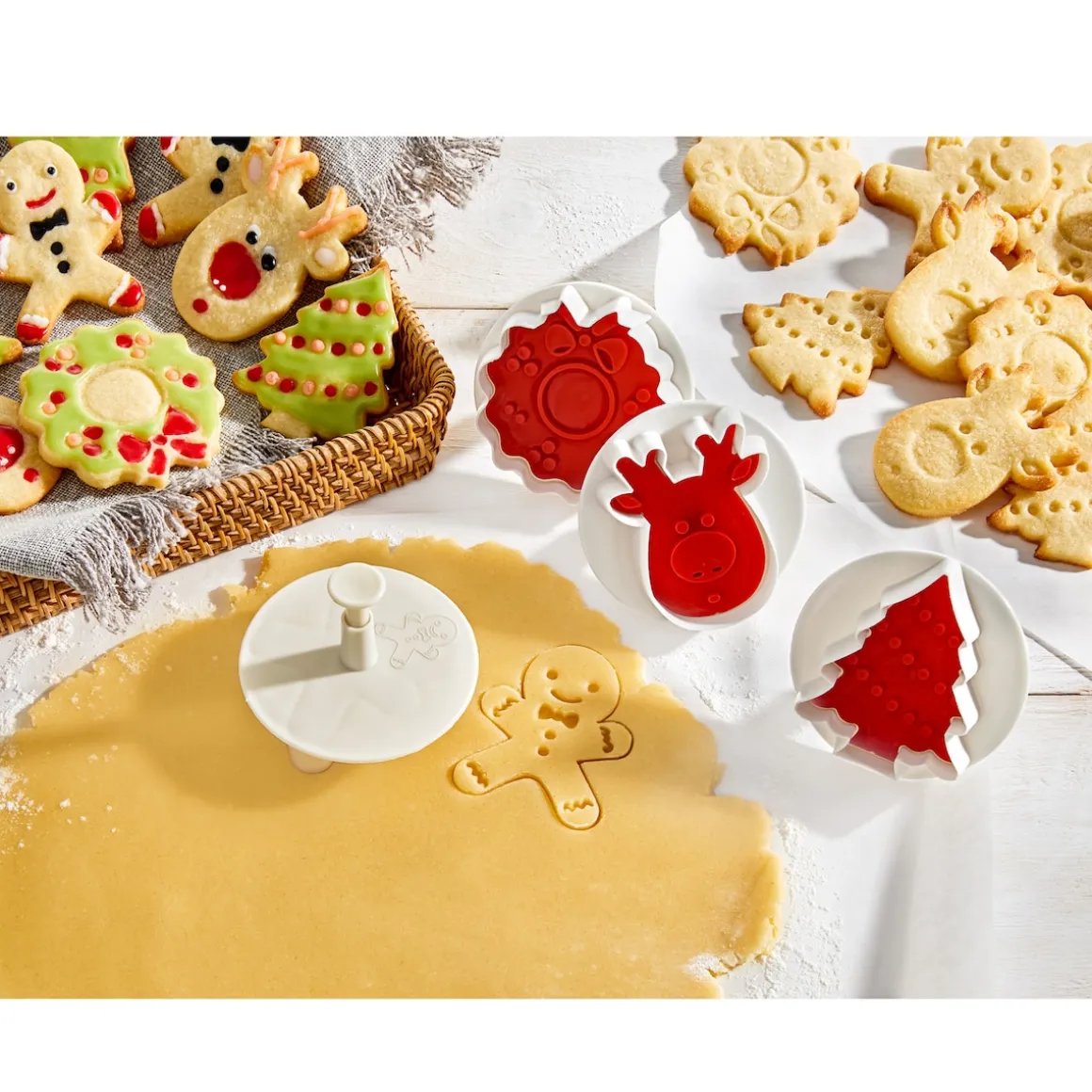 3D-Ausstecher-Set „Stempel“, 4-teilig