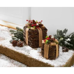 Dekofigur "Geschenke-Set", 2 Stück