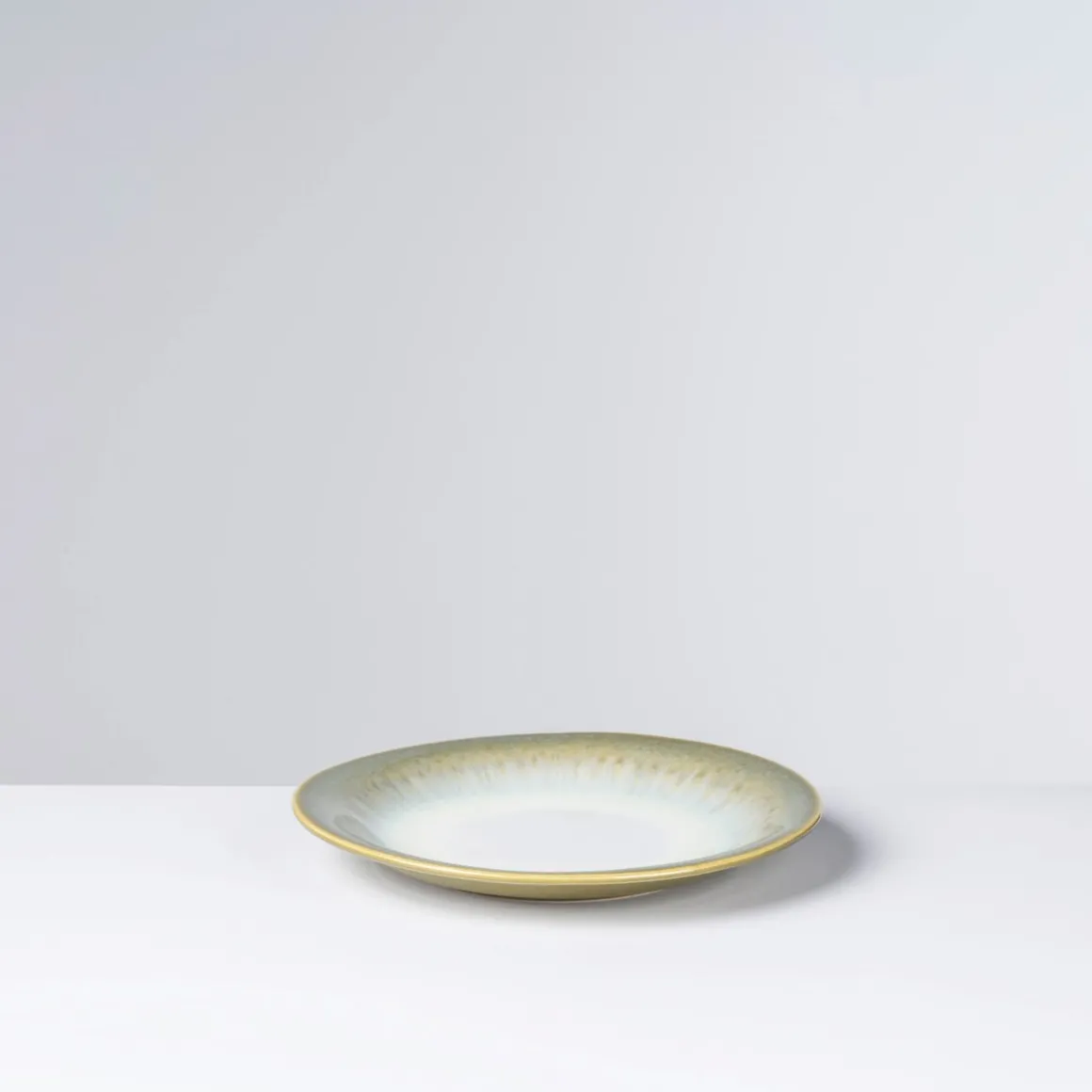 Desserteller-Set, Steinzeug Flussufer blau, grün, weiß