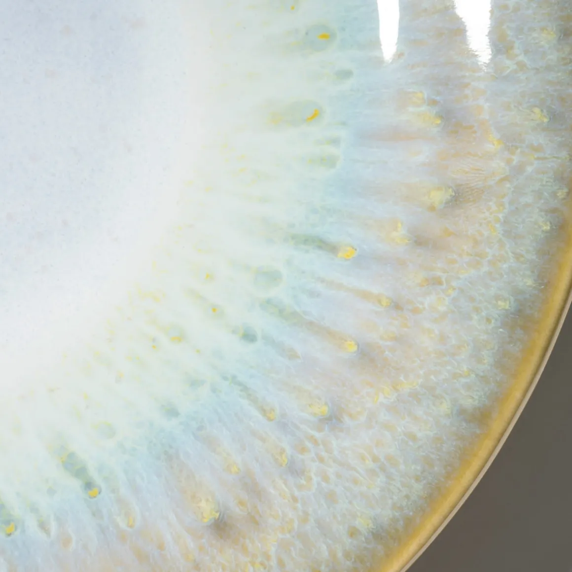 Desserteller-Set, Steinzeug Flussufer blau, grün, weiß