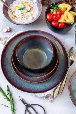 Dessertteller-Set, Steinzeug Teona 4 x Dessertteller