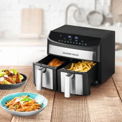 Doppelkammer-Heißluftfritteuse 7l, 2400 W