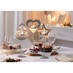 Edelstahl-Teelichthalter "Stern" Stern