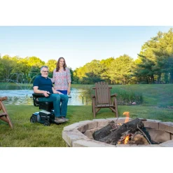 Elektrorollstuhl M35+ mit Staufächern, 6 km/h gelb