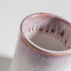 Espressobecher-Set, Steinzeug Alpenwiese Beere / Creme