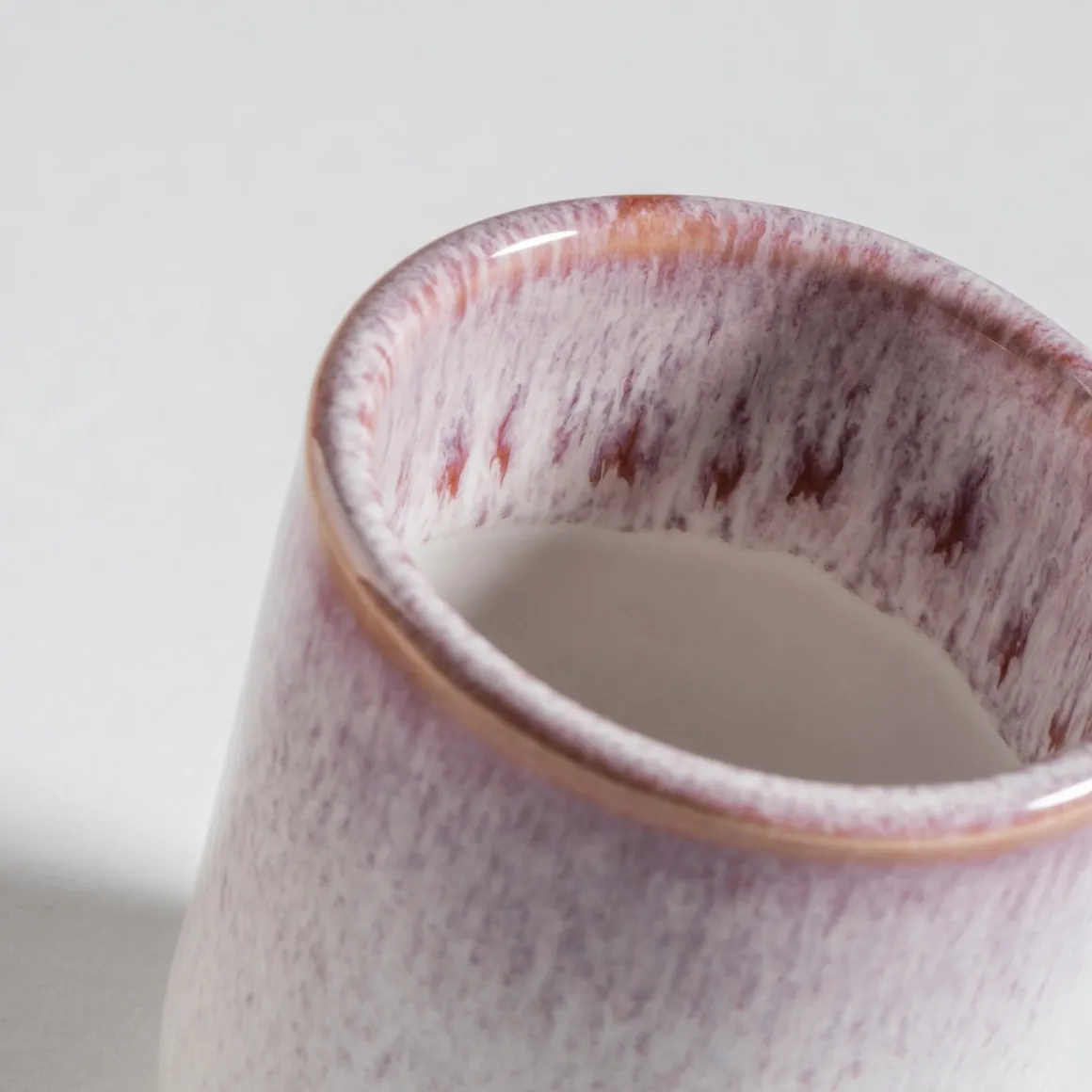 Espressobecher-Set, Steinzeug Alpenwiese Beere / Creme