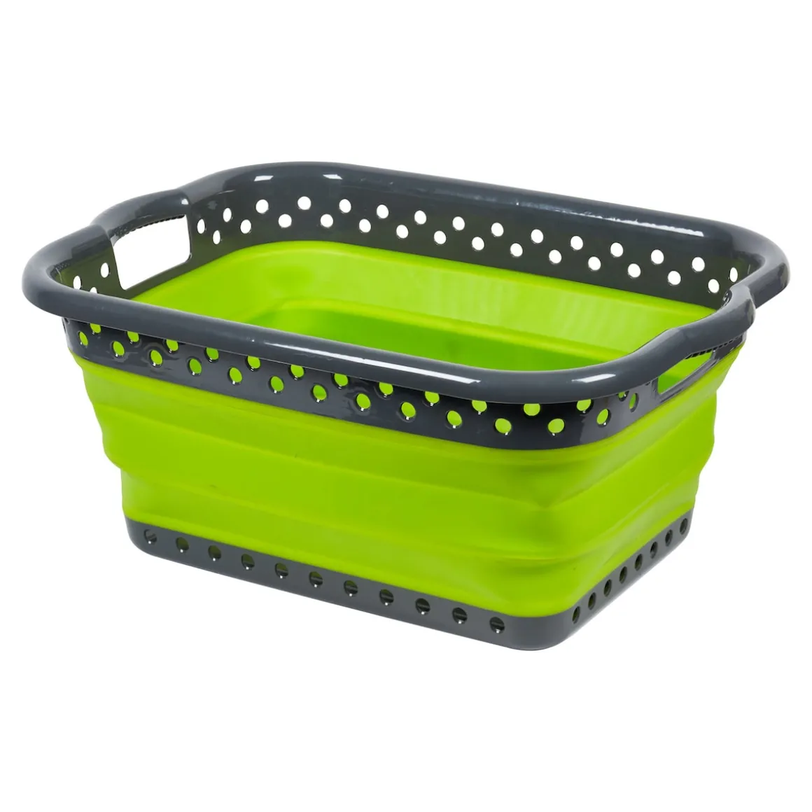 Faltbarer Wäschekorb "Trend" grün