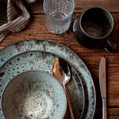 Frühstücks Set, Steinzeug Carellia Grau