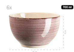 Frühstücksgeschirr, Steingut Lumaca Berry