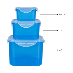 Frischhaltedosen-Set mit Klickverschluss, 20 Stück