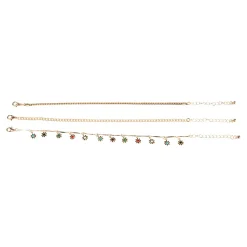 Fußkettchen „Blume“, 3 Stück