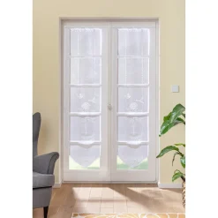 Gardine „Rosenbaum“, 2 Stück