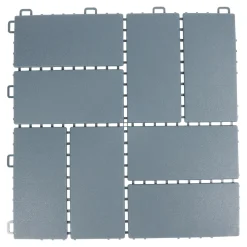 Gartenplatten, 4 Stück anthrazit