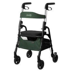 Gehhilfe W04 mit Sitztasche, klappbar grün